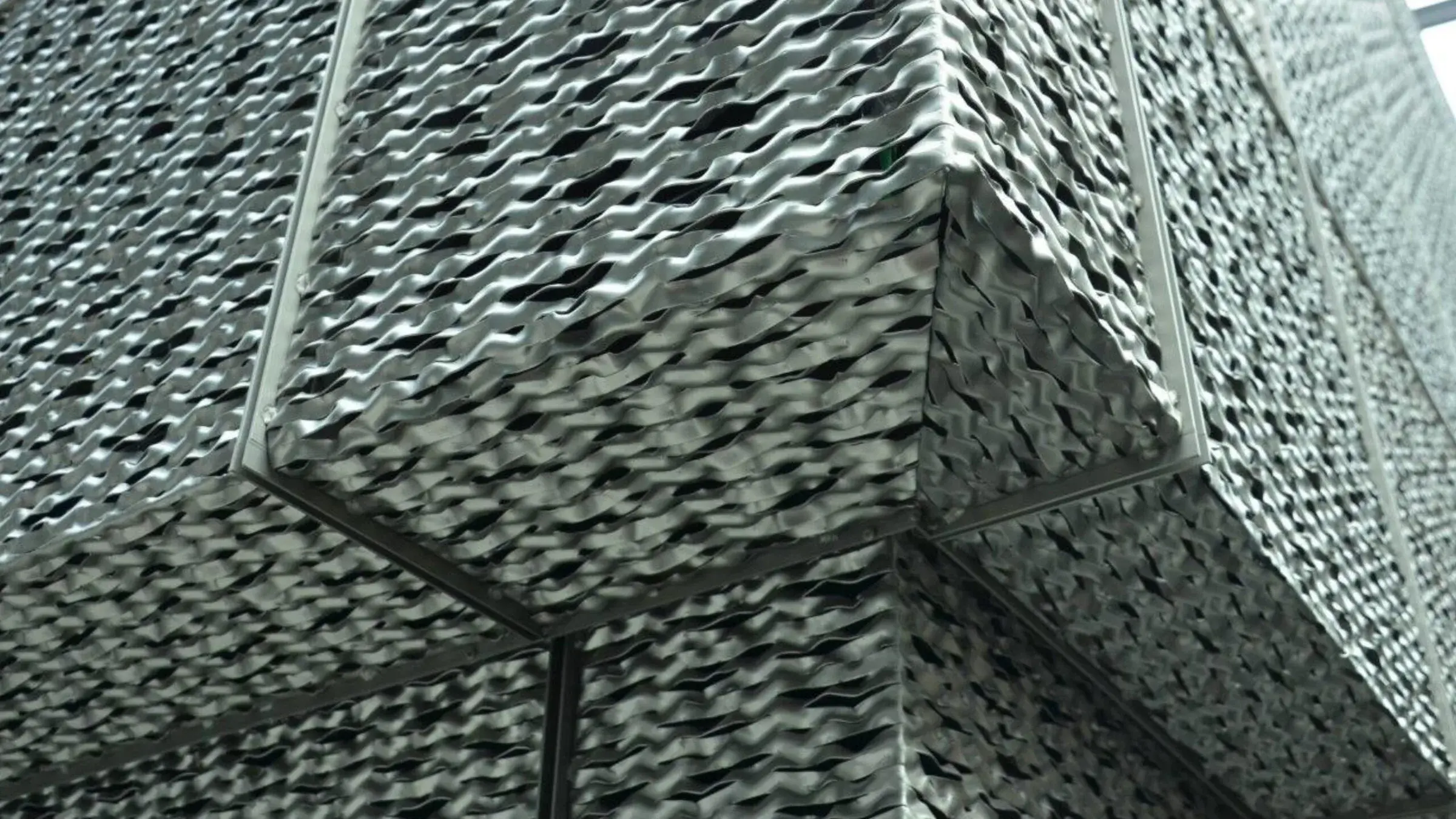 Breda Metals expanded metal facade banner