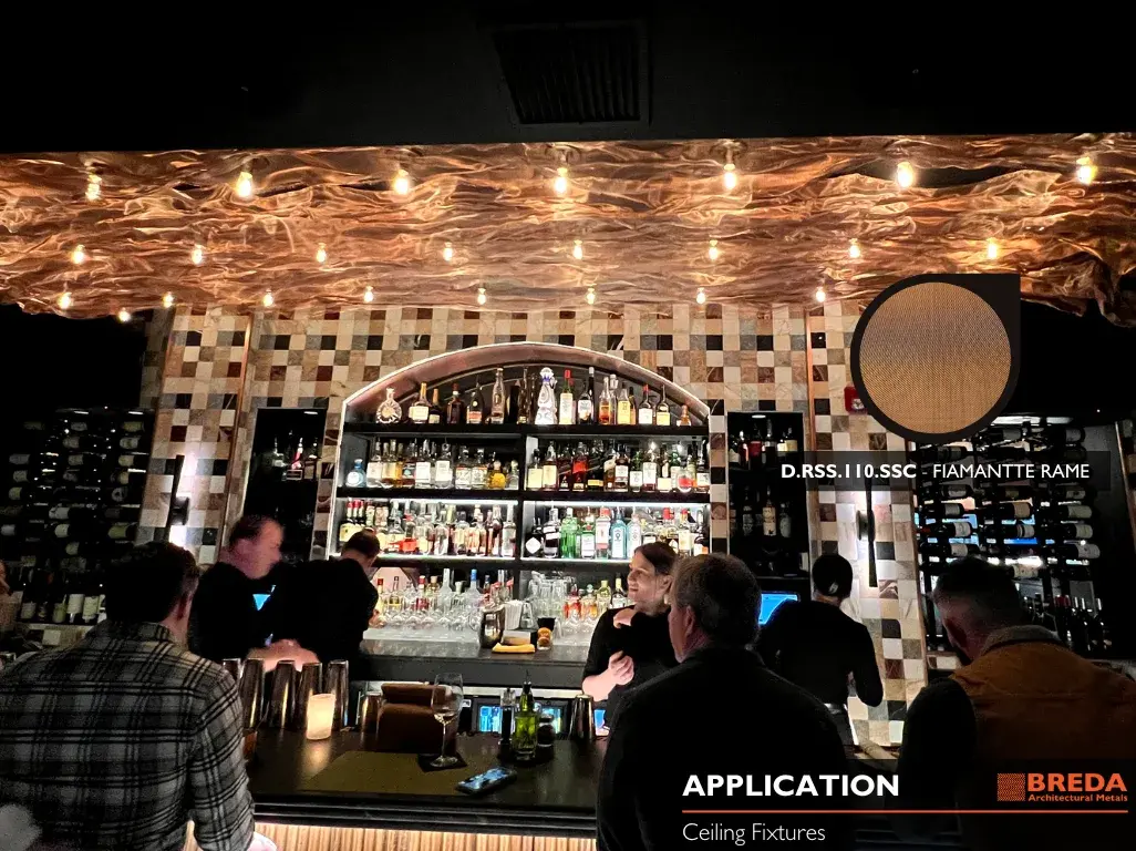 Restaurant Bricco - Fiammante Rame installation (photo 1)