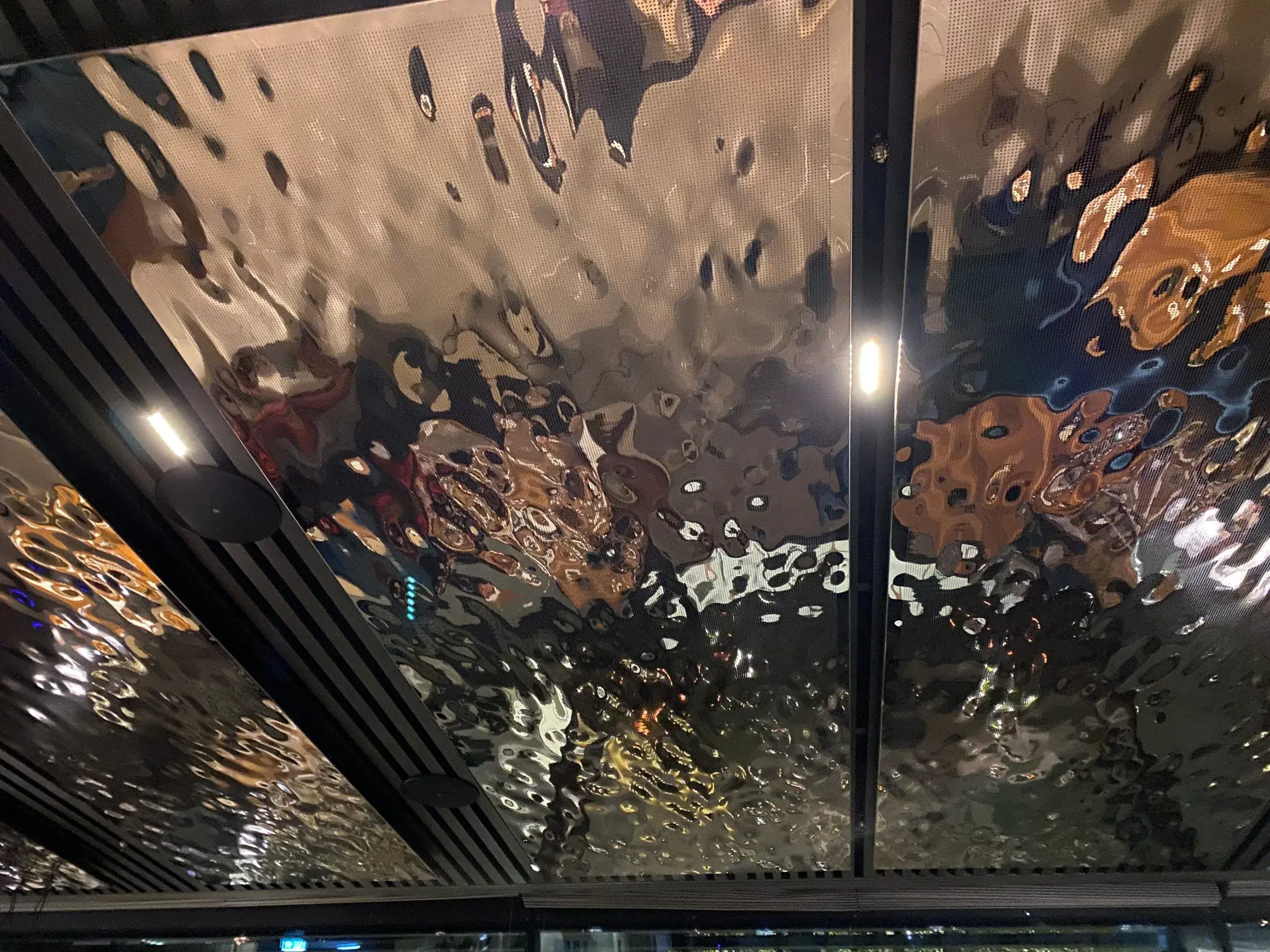 Restaurant Metal Ceiling - Embossed Metals installation (photo 1)