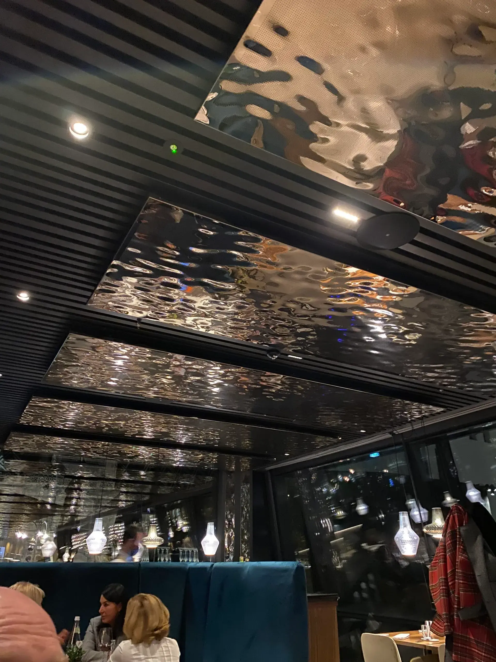 Restaurant Metal Ceiling - Embossed Metals installation (photo 2)
